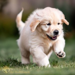 English Cream Golden Retriever Puppy